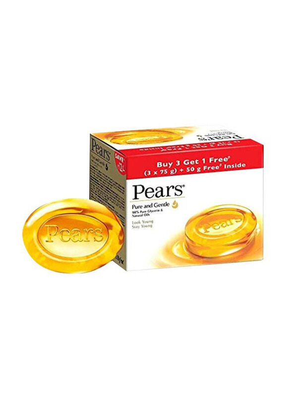 

Pears Pure and Gentle Soap Bar, 4 Pieces