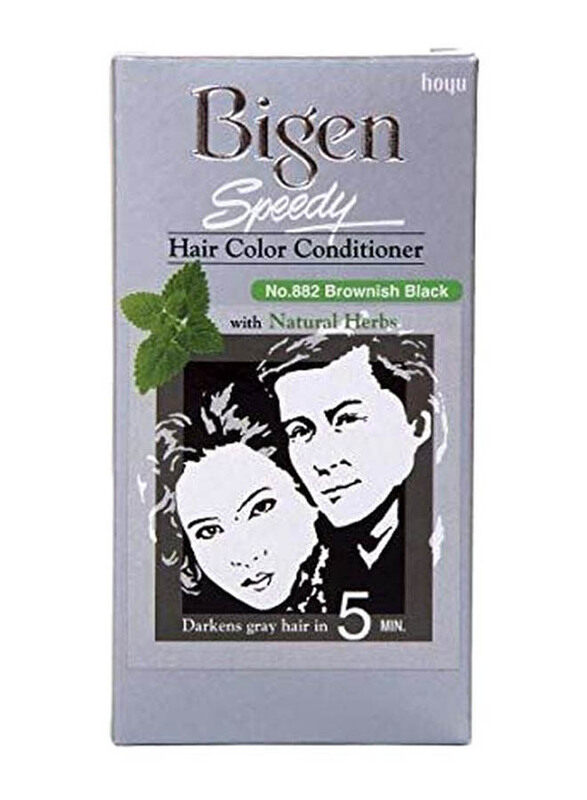 

Bigen Speedy Hair Color Conditioner, 80gm, 882 Brownish Black