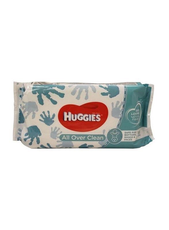 

Huggies 8 x 56 Pieces Hands & Faces Wipes, White