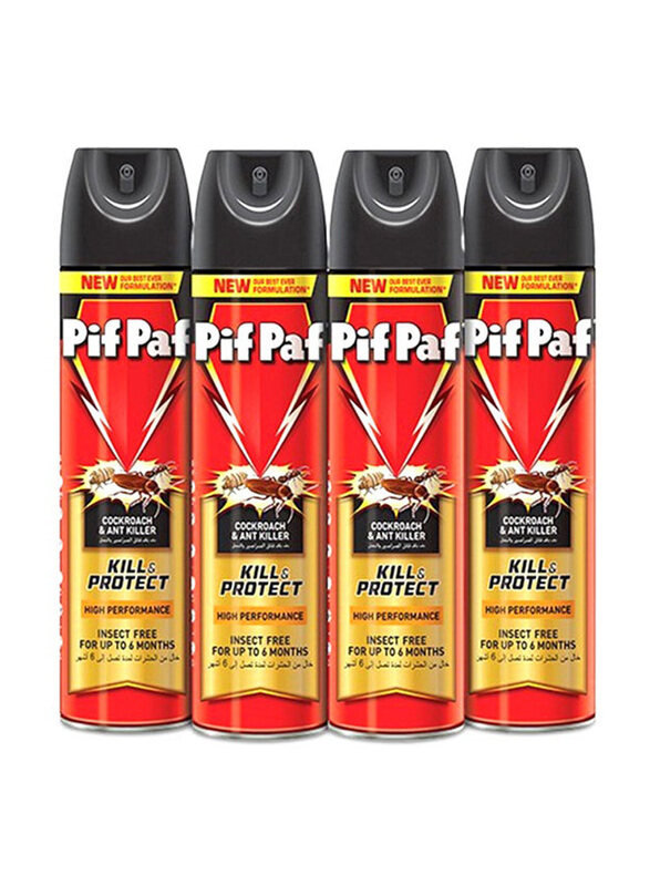 

Pif Paf Power Guard Crawling Insect Killer, 4 x 400ml