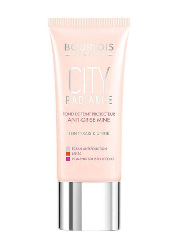

Bourjois Paris City Radiance Foundation Cream, 01 Rose Ivory, Pink