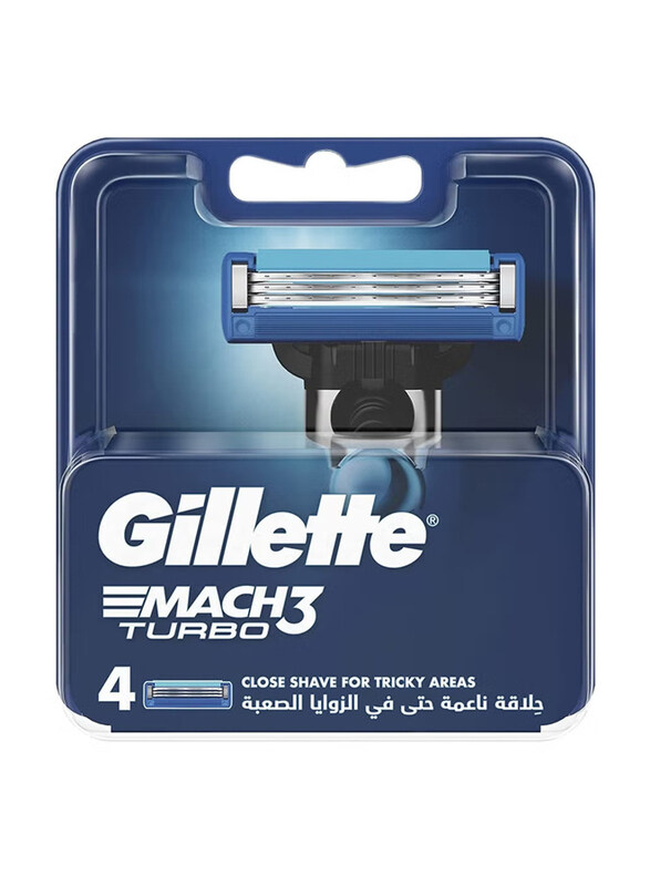 

Gillette Mach3 Turbo 3D Refills Blade, 4 Pieces