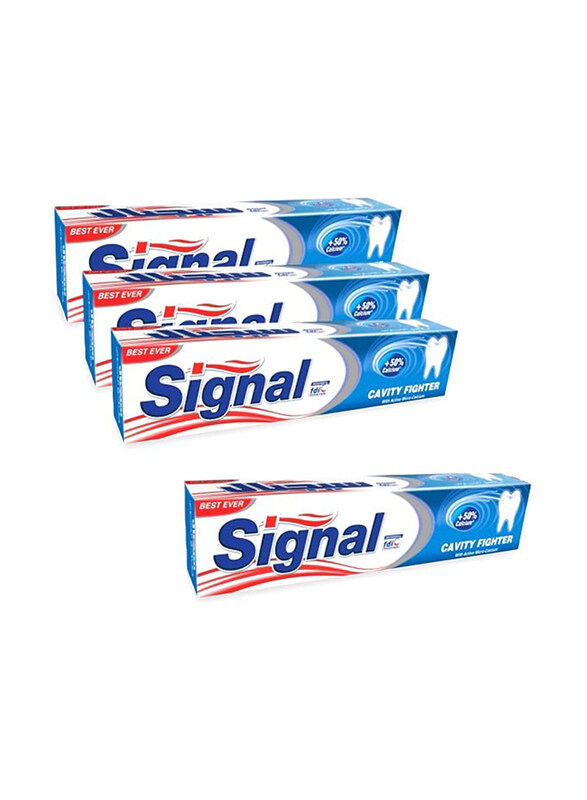 

Signal White Cavity Fighter Toothpaste, 4 x 120ml