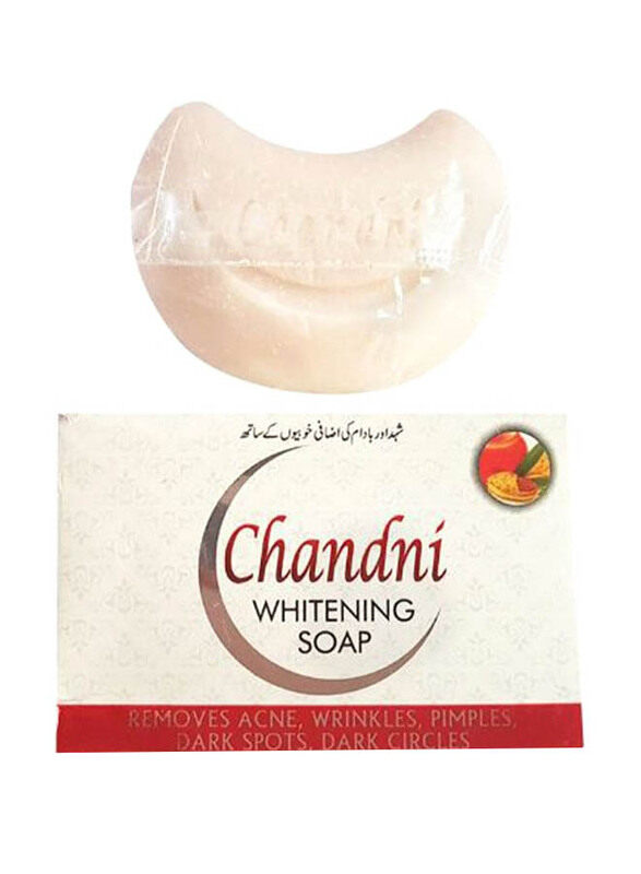 

Chandni Skin Lightener Whitening Soap, White, 100gm