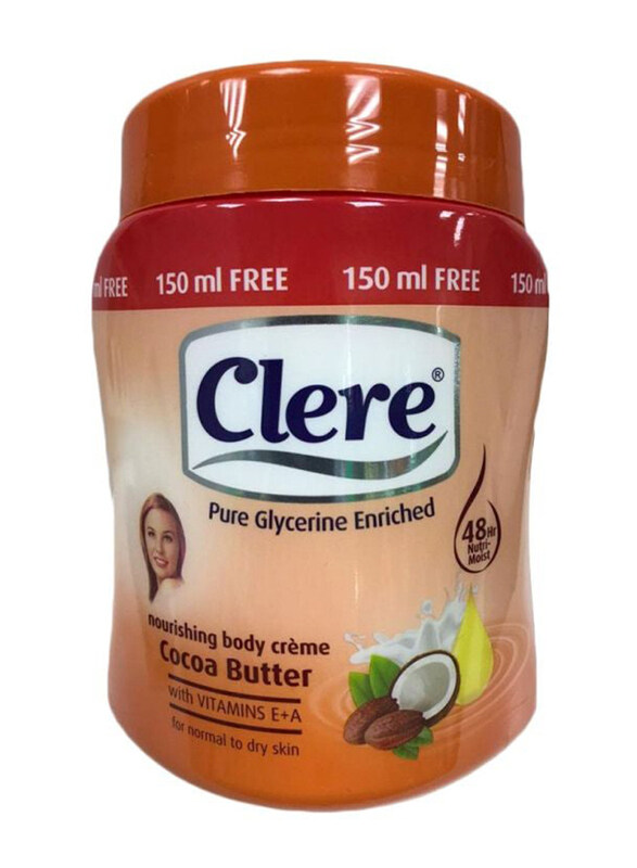 

Clere Cocoa Butter Nourishing Body Cream, 500ml