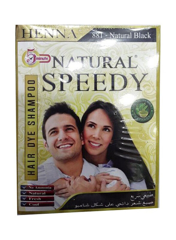 

Natural Speedy Hair Dye Shampoo, 30ml, 881 Natural Black