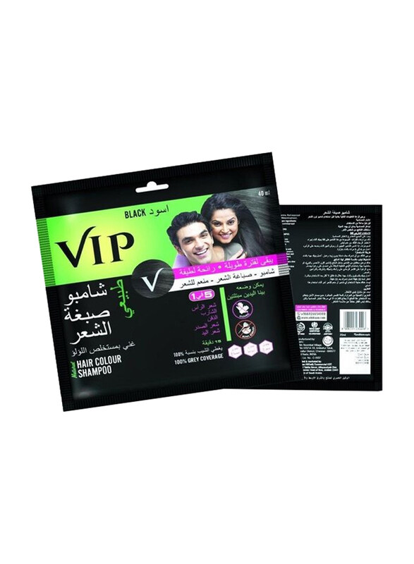 

VIP Hair Colour Shampoo, 40ml, Black