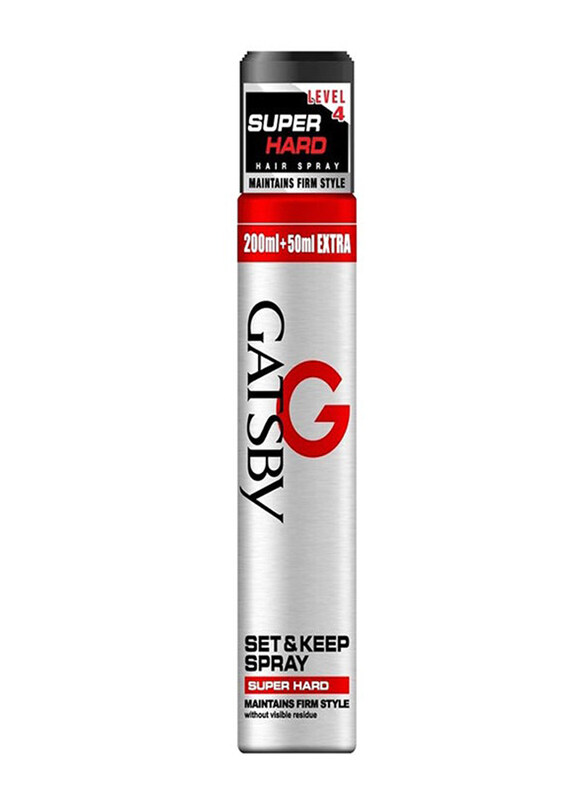 

Gatsby Set and Keep Super Hard Hair Spray for All Hair Types, 250ml