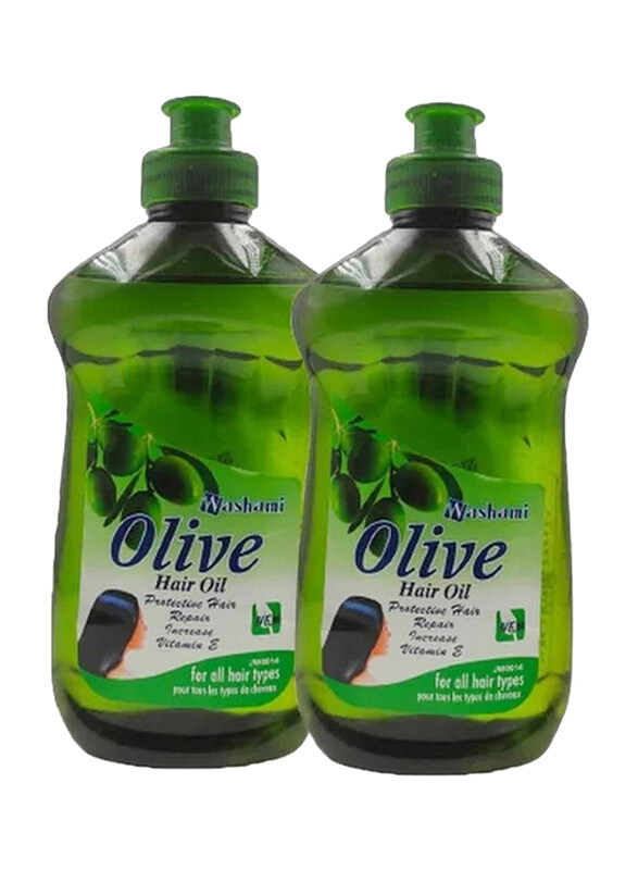 

Washami Olive Hair Oil for All Hair Type, 2 x 250ml