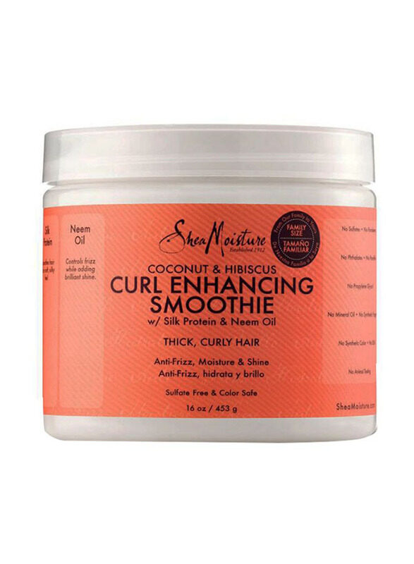 

Shea Moisture Coconut and Hibiscus Curl Enhancing Smoothie Hair Masque for Curly Hair, 16oz