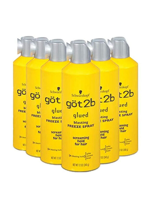 

Got2b Glued Blasting Freeze Hair Spray, 6 x 340gm