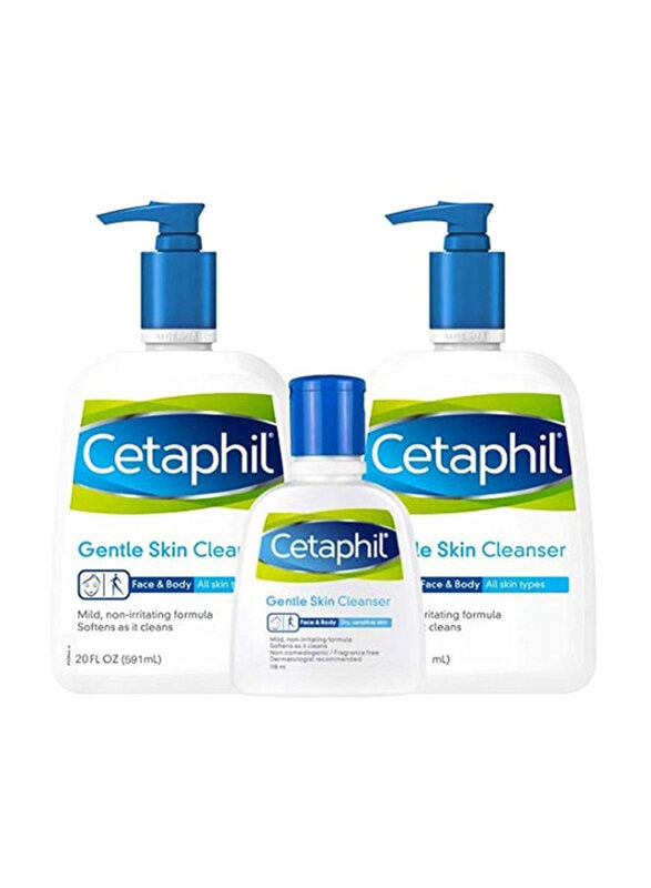 

Cetaphil Gentle Skin Cleanser Set, 3 x 44oz