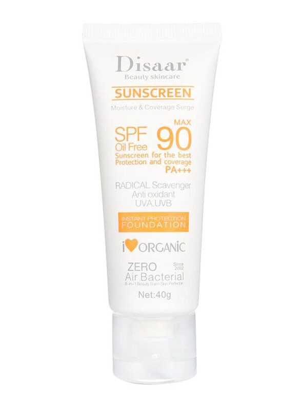 

Disaar Sunscreen Instant Protection Foundation SPF 90, 40gm, Beige