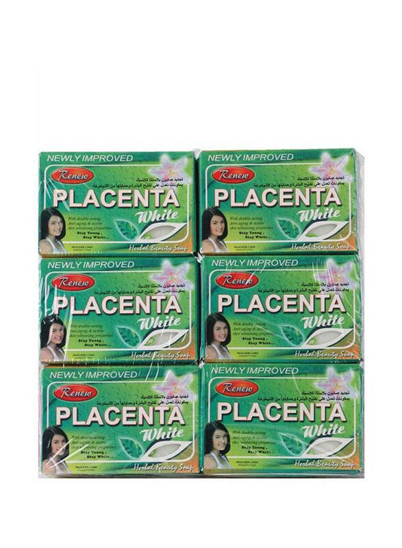 

Renew Placenta Herbal Beauty Soap White, 810gm, 6 Pieces