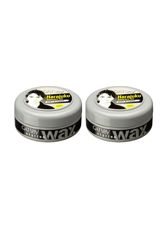 

Gatsby Mat And Hard Hair Styling Wax for All Hair Types, 2 x 75g