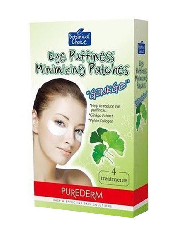 

Purederm Eye Puffiness Minimizing Patches Ginkgo, 4 Pieces