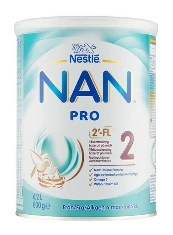 

Nestle Nan Pro Infant Formula Stage 2 With Iron Milk Powder, 800g
