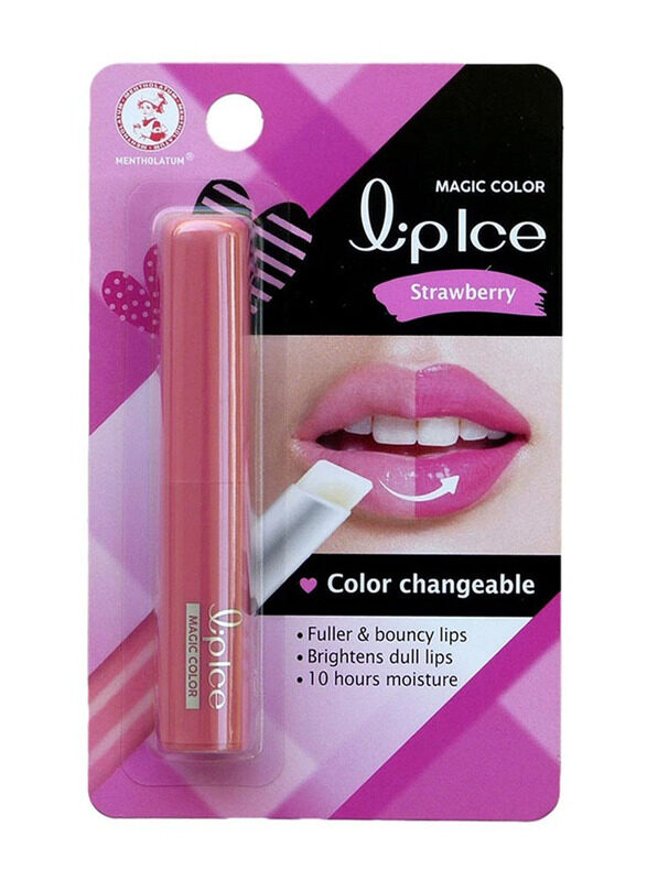 

Lipice Colour Changeable Lip Balm, 2gm, Strawberry, Pink