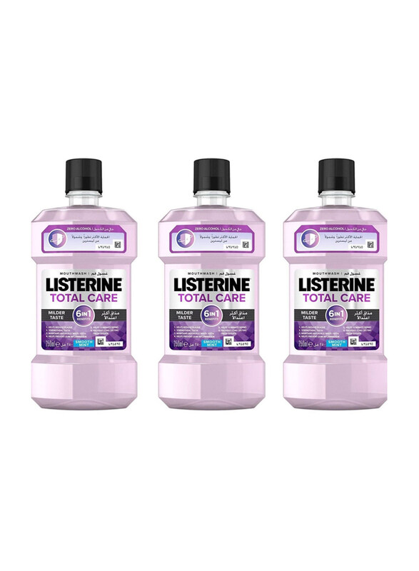 

Listerine Total Care Milder Taste Mouthwash, 3 x 250ml