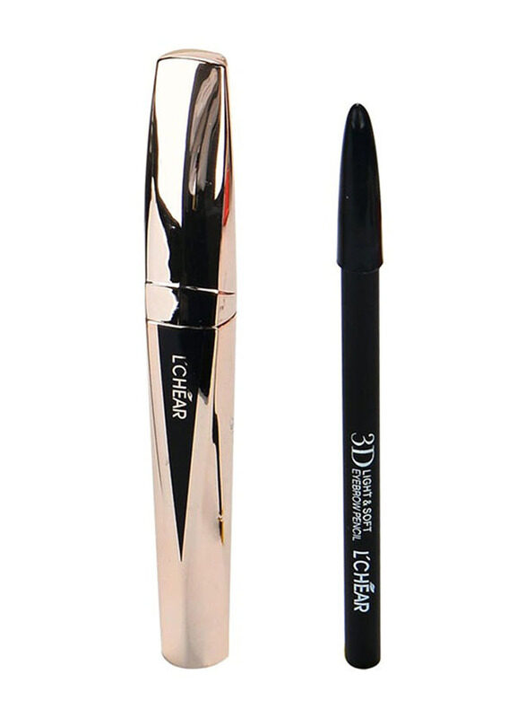 

L'chear Mascara & Eyebrow Pencil, Black