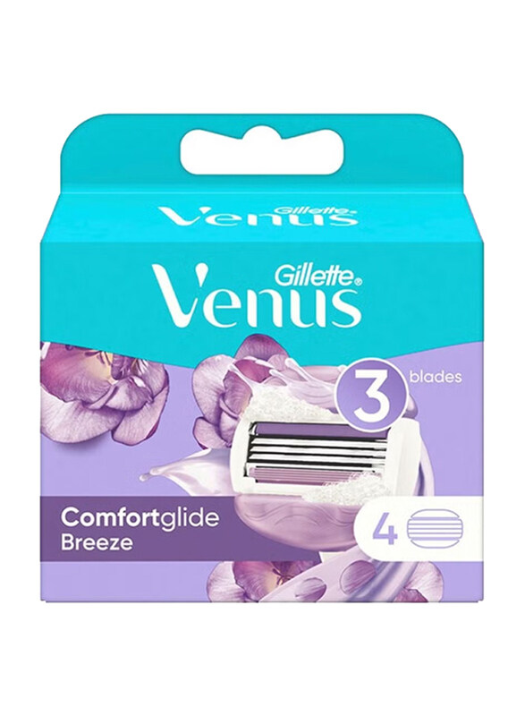 

Gillette Venus Comfortglide Breeze Women Razor Blade Refills, 4 Pieces
