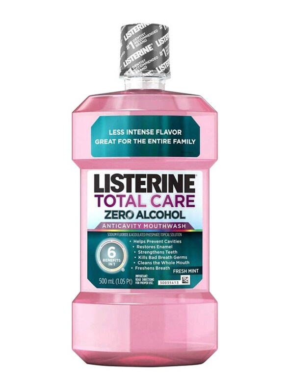 

Listerine Pink Total Care Zero Alcohol Anticavity Mouthwash, 500ml