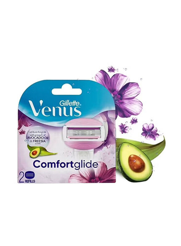 

Gillette Venus Comfortglide Razor Blades, Pink, 2 Pieces