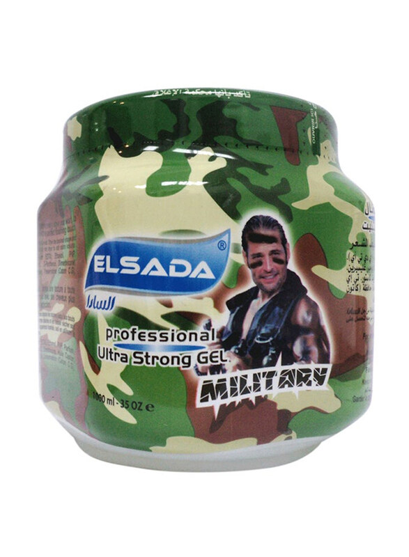 

Elsada Professional Military Ultra Strong Hair Gel for All Hair Types, 1000ml