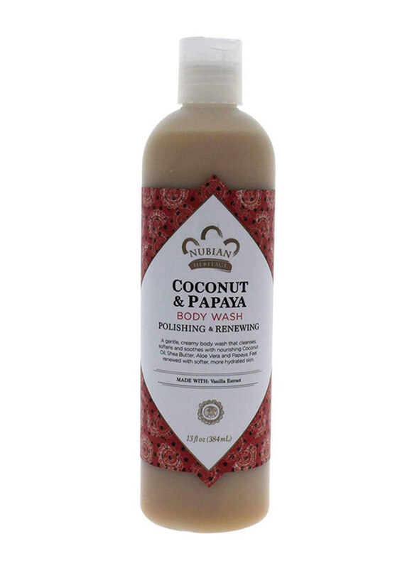 

Nubian Heritage Coconut and Papaya Body Wash, 13oz