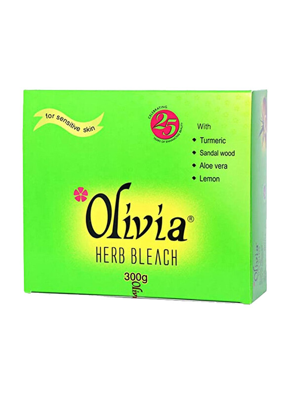 

Olivia Herb Bleach for Sensitive Skin with Haldi Chandan Aloe Vera Nimbu, 30 gm