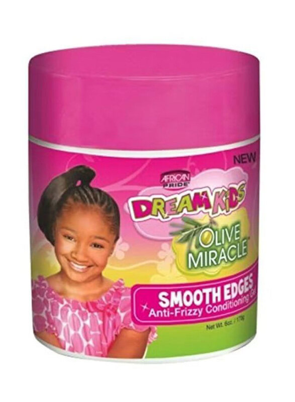 

African Pride Dream Kids Olive Miracle Smooth Edges Anti-Frizzy Conditioning Gel, 2 x 6oz