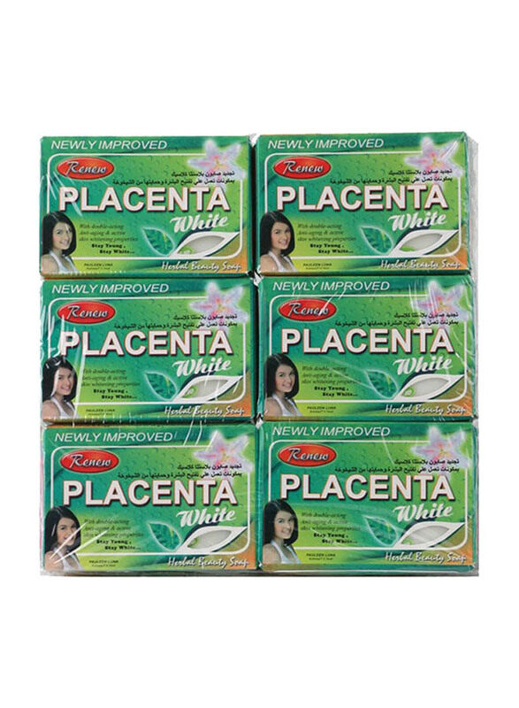 

Renew Placenta Herbal Beauty Soap, White, 810gm, 6 Pieces