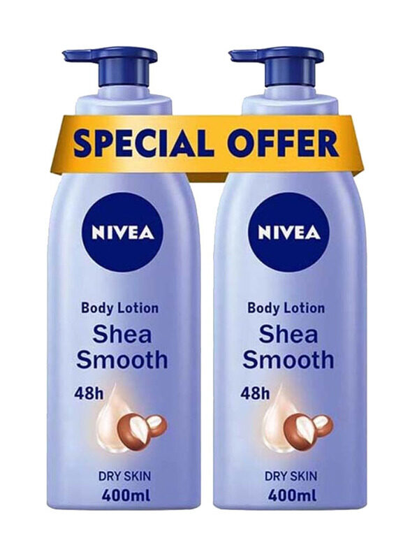 

Nivea Shea Smooth Body Lotion, 2 x 400ml