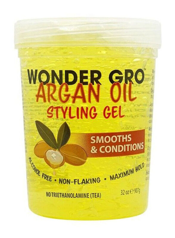 

Wonder Gro Argan Oil Styling Gel for All Hair Types, 32oz