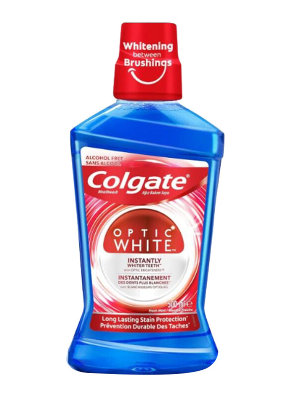 

Colgate Optic White Instant Whiter Teeth Mouthwash, 500ml