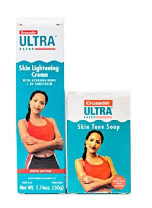 

Crusader Ultra Skin Lightening Cream & Skin Tone Soap Set