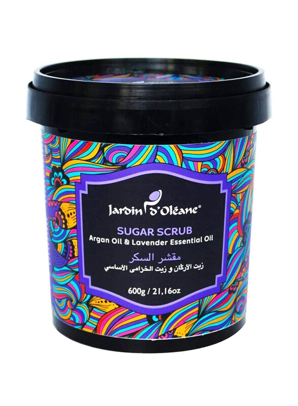 

Jardin d'Oleane Sugar Scrub with Argan Oil & Lavender Essential Oil, 600gm