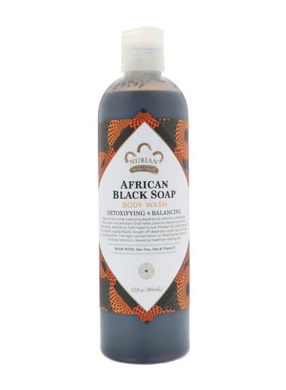 

Nubian Heritage African Black Soap Body Wash, 384ml