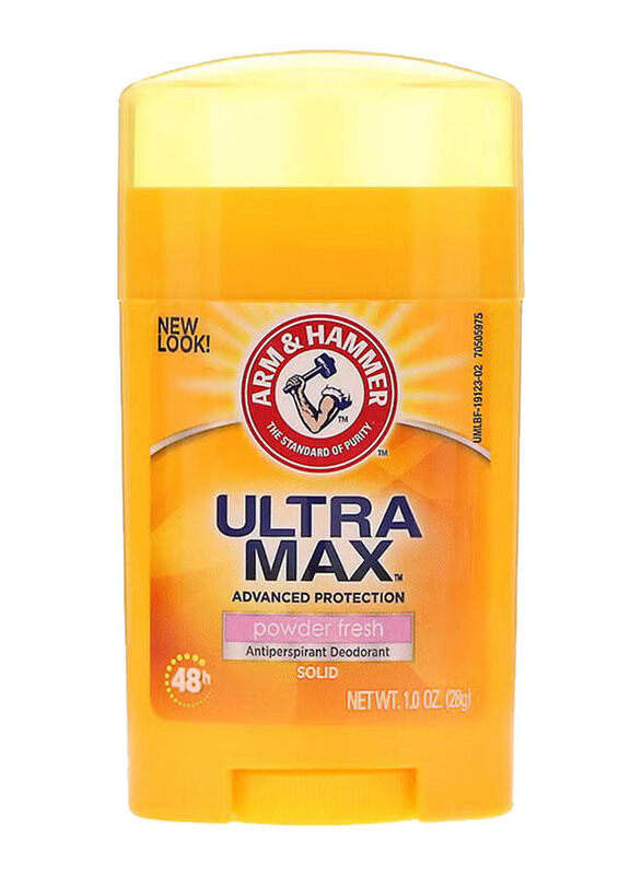 

Arm & Hammer Ultra Max Powder Fresh Antiperspirant Deodorant, 3 x 28gm