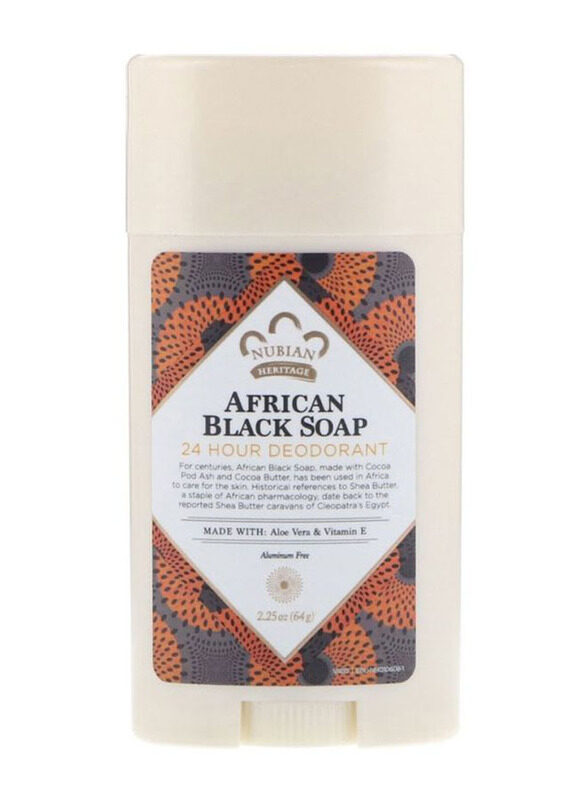 

Nubian Heritage 24 Hour African Black Soap Deodorant, 64g