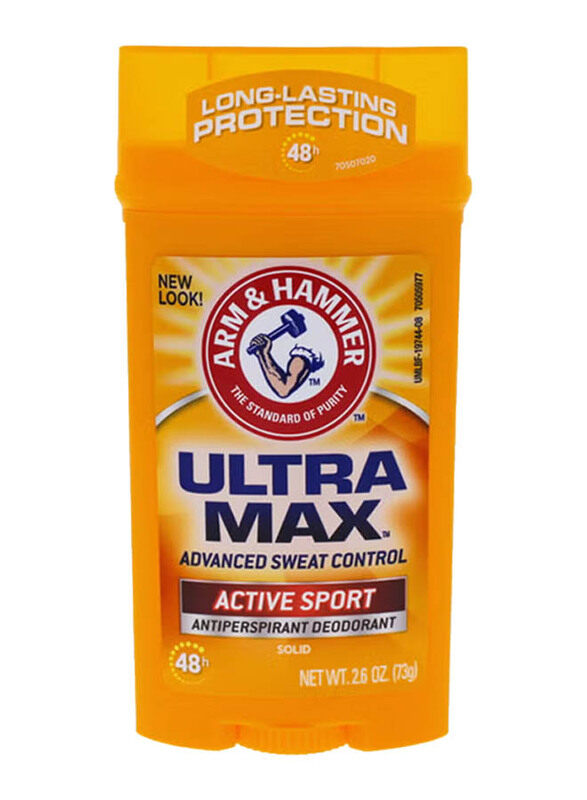 

Arm & Hammer Ultramax Deodorant Antiperspirant Invisible Solid Wide Stick, 73gm