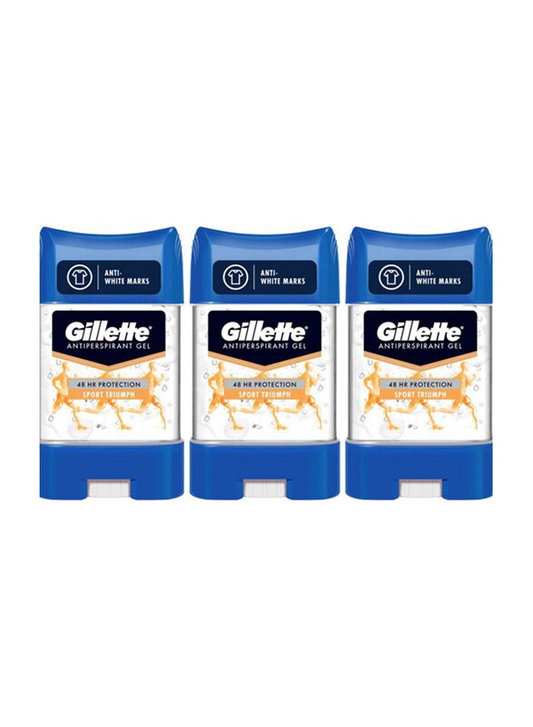 

Gillette 48h Protection Sport Triumph Antiperspirant Gel, 3 x 70ml