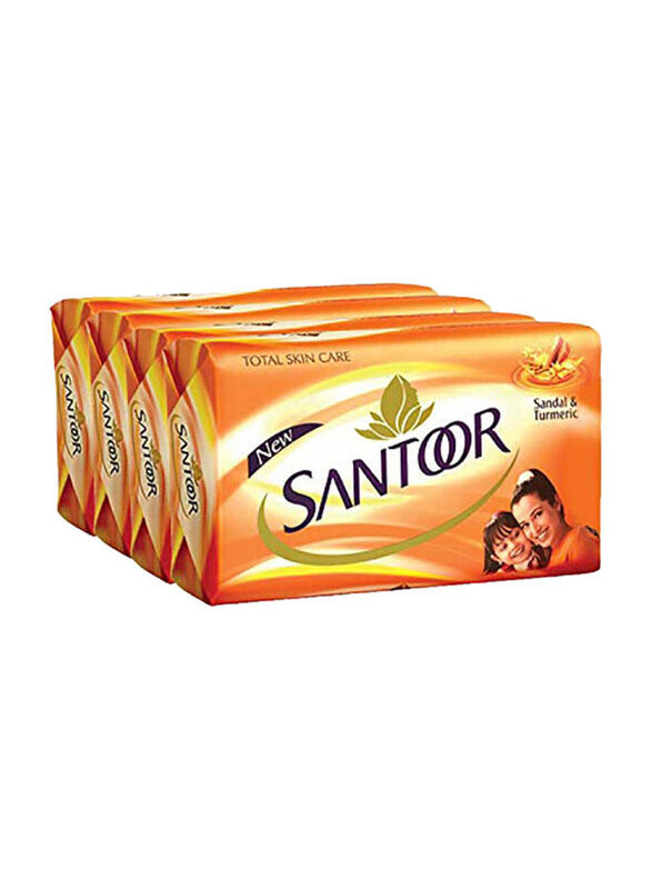 

Santoor Sandal and Turmeric Soap, 4 Pieces