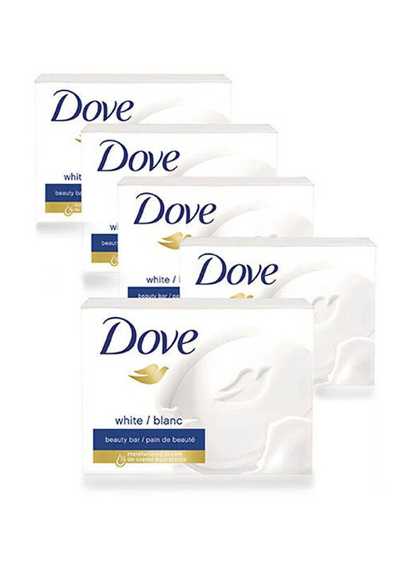 

Dove White Moisturizing Beauty Soap Bar Set, 5 x 106g