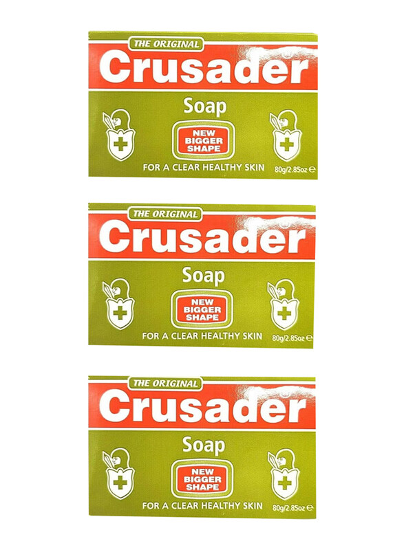 

Crusader Original Crusader Healthy Skin Soap, 3 x 80gm