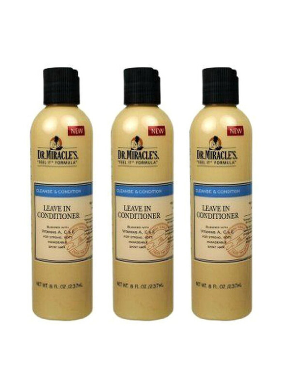 

Dr. Miracle'S Leave In Conditioner for Coloured Hair, 3 x 8oz