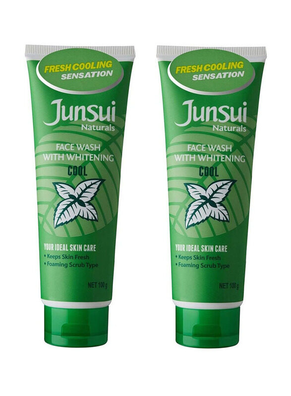 

Junsui Natural Whitening Cool Face Wash, 2 x 100gm