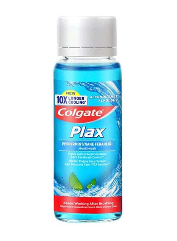 

Colgate Plax Peppermint Blue Mouthwash, 100ml