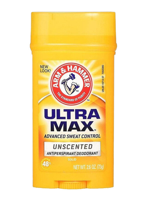 

Arm & Hammer Ultra Max Advanced Anti-Perspirant Deodorant Unscented, 73gm