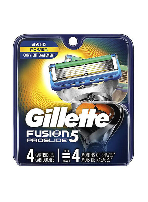 

Gillette Fusion Pro Glide Razor Blade Refills, Blue/Silver